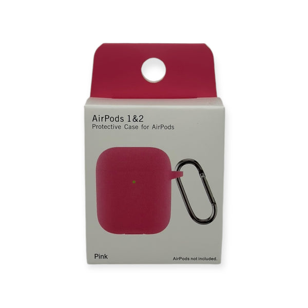 AIRPODS 1&2 NEW SILICONE CASE(Pink)