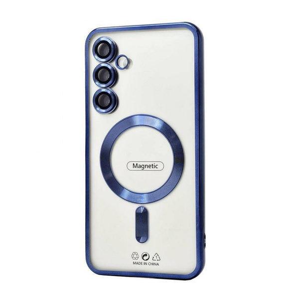 Electroplated Magsafe TPU Case for Samsung Galaxy S24 FE (blue)