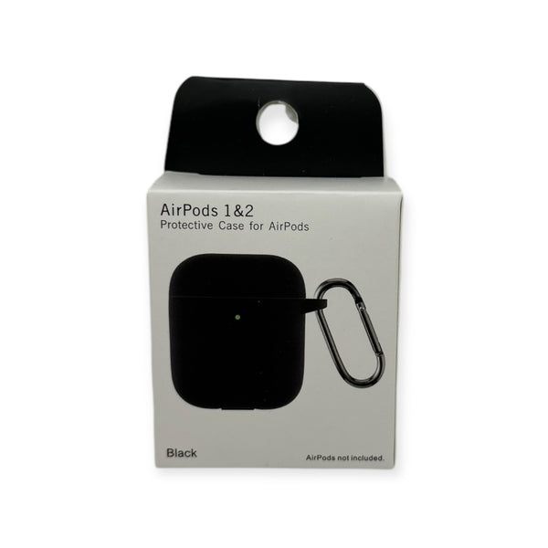 AIRPODS 1&2 NEW SILICONE CASE (black)