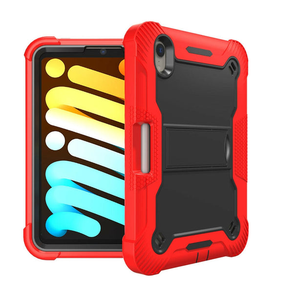 Hybrid Tablet Case w/ kickstand for iPad Mini 6 / 7 (red)