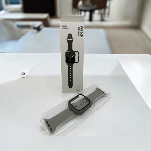 Watch Silicon 2 IN 1 Band&Case For Apple Watch (49m/gray)
