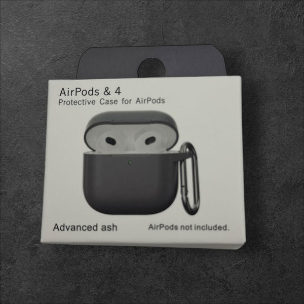 AirPods & 4 New Silicone Case(Advanced ash)
