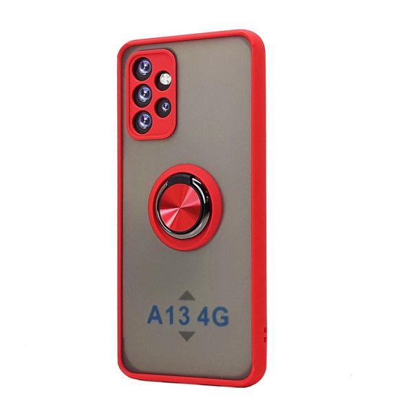TPU Case w/ Magnetic Ring for Samsung A13 4G (red)