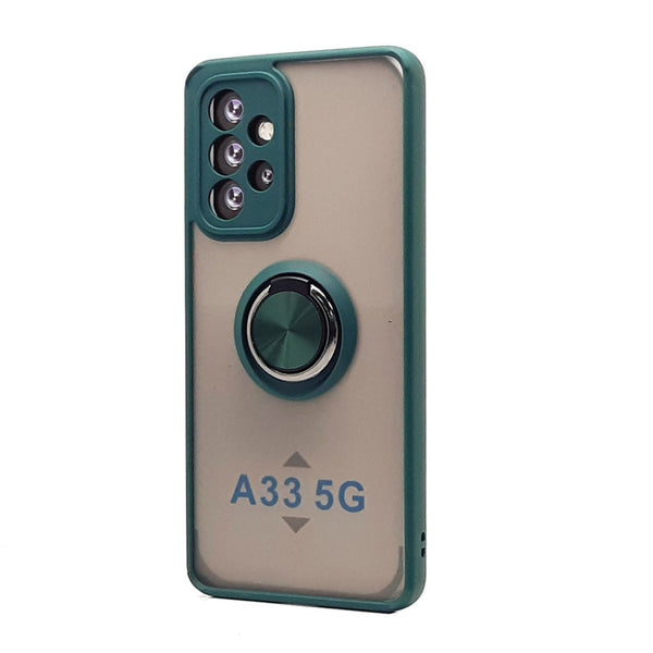 TPU Case w/ Magnetic Ring for Samsung A33 5G (green)