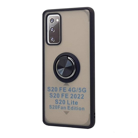 TPU Case w/ Magnetic Ring for Samsung S20 FE (black)
