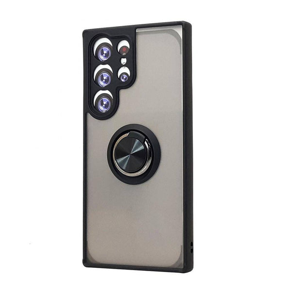 TPU Case w/ Magnetic Ring for Samsung S22 Ultra (black)
