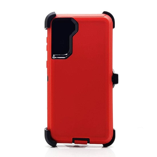 Defender Case w/ Clip For Samsung S23 Ultra (red)