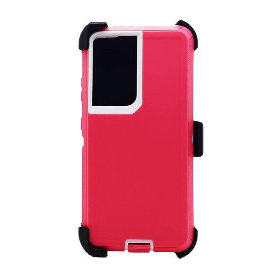 Defender Case w/ Clip For Samsung S24 Ultra (pink)