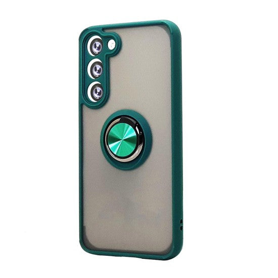 TPU Case w/ Magnetic Ring for Samsung S25 (green)