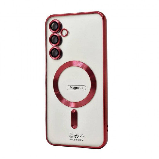 Electroplated Magsafe TPU Case for Samsung Galaxy S23 Ultra (red)